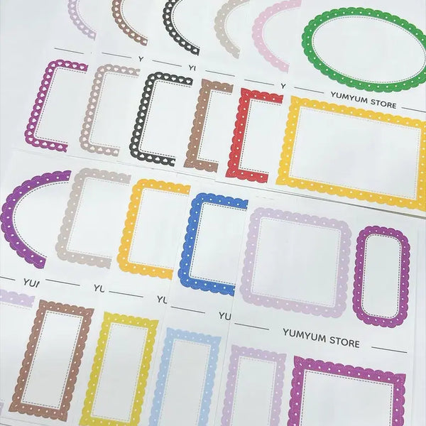 [BUNJANG] Yum Yum Frame Stickers (11 Types) / [[친절한윰윰]]  프레임 스티커 11종