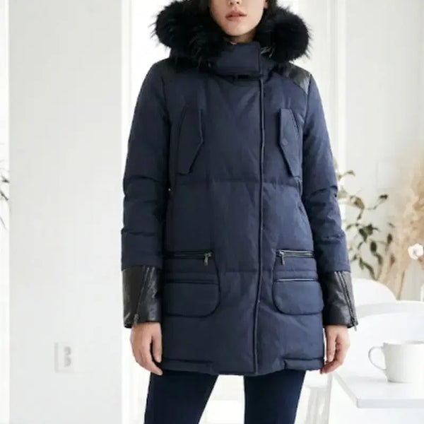 [BUNJANG] MAJE Raccoon Fur Down Padding 66 / maje 라쿤퍼  덕다운 패딩 66