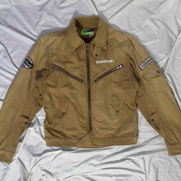 [BUNJANG] Kawasaki Neo Classic Motorcycle Work Jacket / 가와사키  네오 클래식 워크 자켓 모터사이클 kawasaki