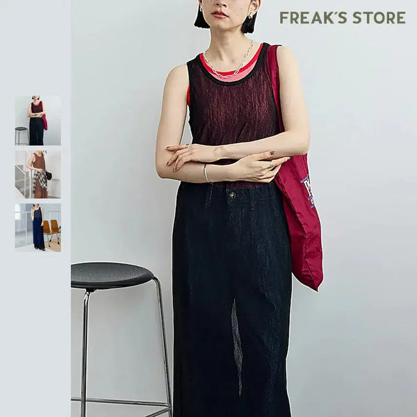 [BUNJANG] FREAK'S STORE Mesh Sheer Dress / 프릭스스토어 메시 시어 원피스