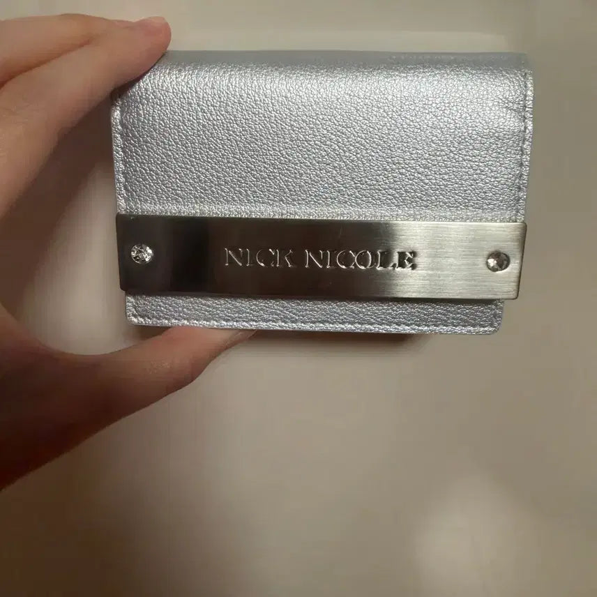 [BUNJANG] NICK&NICOLE Silver Women's Wallet / 닉앤 니콜 실버 여성 지갑