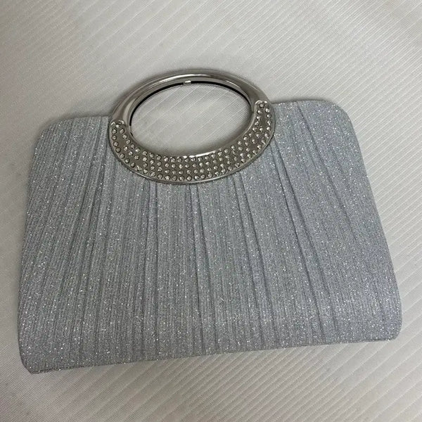 [BUNJANG] Silver Clutch Bag for Year-End Parties / 연말 파티 실버 클러치백