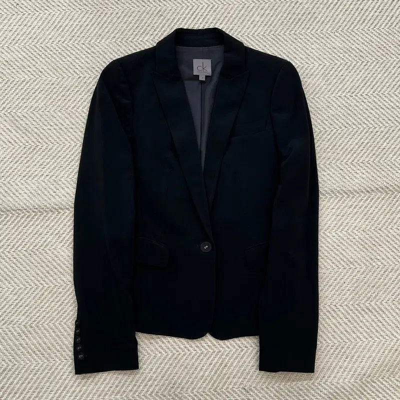 [BUNJANG] Calvin Klein Minimal One-Button Blazer / 캘빈클라인 미니멀 원버튼 블레이저 r4883