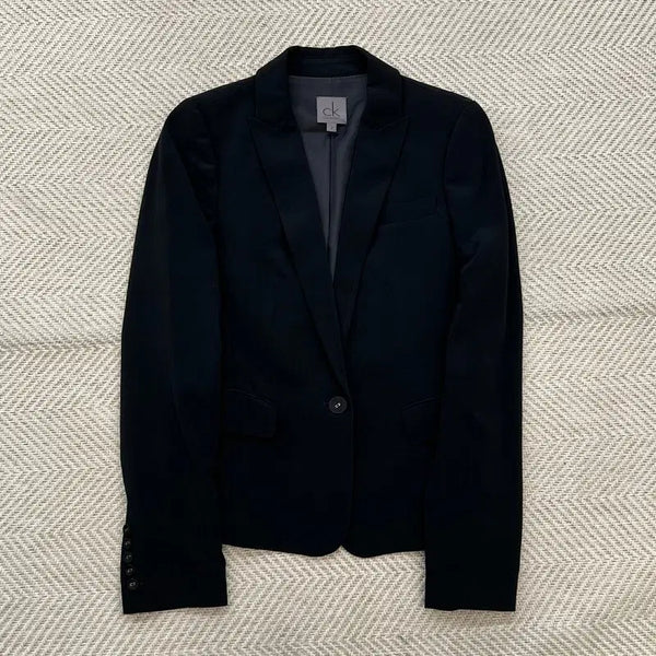 [BUNJANG] Calvin Klein Minimal One-Button Blazer / 캘빈클라인 미니멀 원버튼 블레이저 r4883