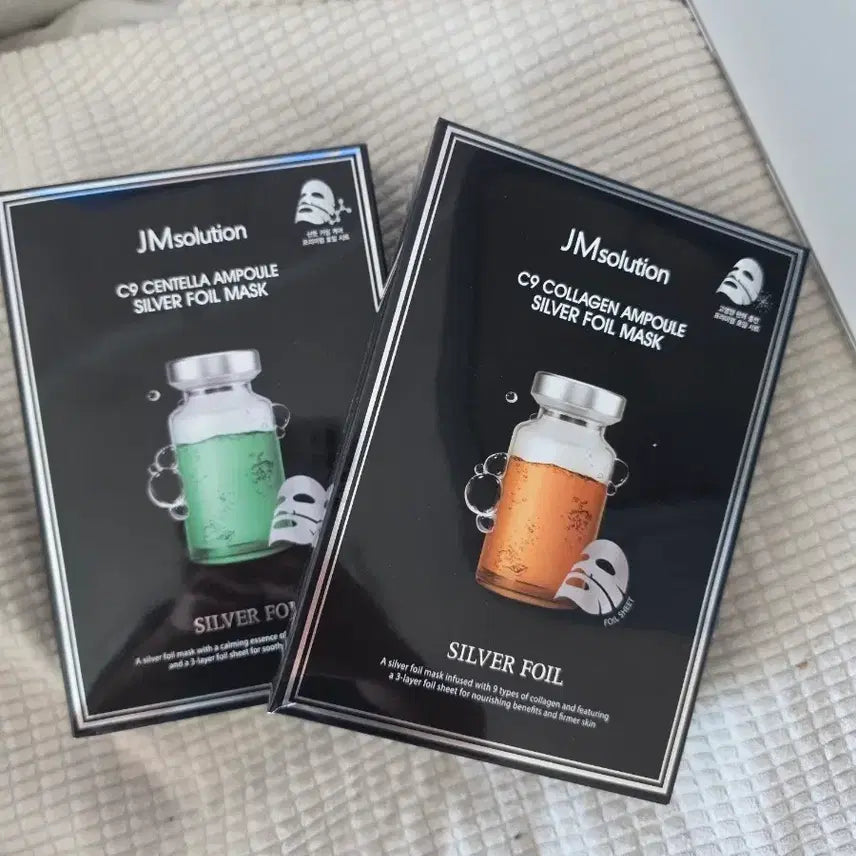 [BUNJANG] JM Solution C9 Silver Foil Mask Set / JM솔루션 C9 실버 포일 마스크 2종