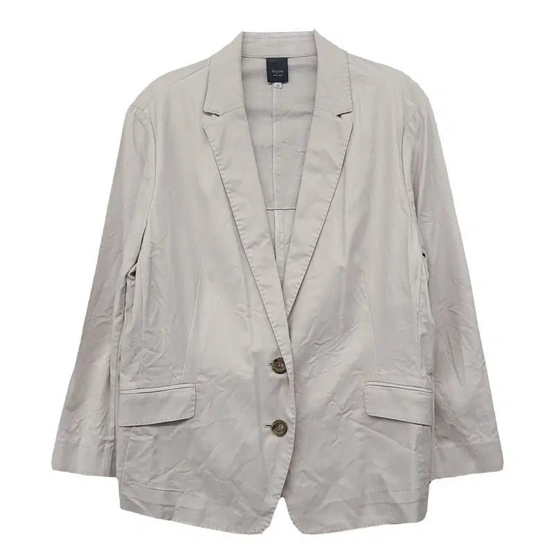[BUNJANG] KEITH Beige Cupro Minimal Tailored Single Blazer / 키이스 KEITH 베이지 큐프라 미니멀 테일러드 싱글 블레이저 42(55)