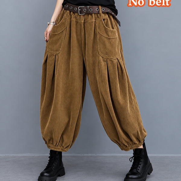 [BUNJANG] Women's Corduroy Balloon Pants / 여성 골덴 벌룬팬츠