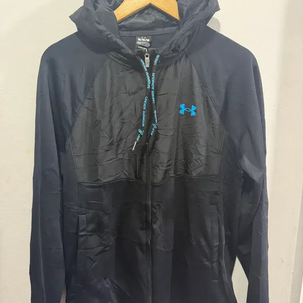 [BUNJANG] Under Armour Black Hooded Zip-Up Jacket / 언더아머 후드 집업 검정색
