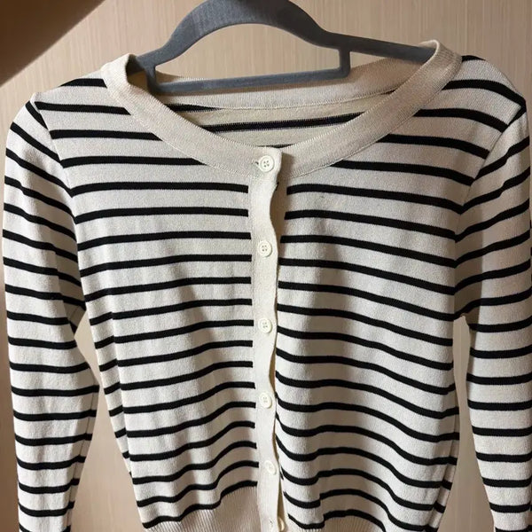 [BUNJANG] Striped Cardigan / 줄무늬 가디건 판매해용