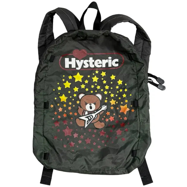 [BUNJANG] Hysteric Glamour Archive Puck Bear & Star Medium Backpack / 히스테릭 글래머 아카이브 퍽베어와 무수한 별 중형 백팩 가방