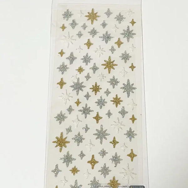 [BUNJANG] Mind Wave Glitter Seal Star Sticker / 마인드웨이브 글리터씰 별스티커