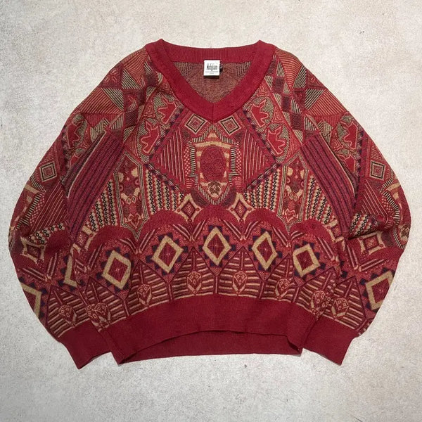 [BUNJANG] Modigliani Ethnic Wool Knit / 모딜리아니 이태리 에스닉 울 니트s13017