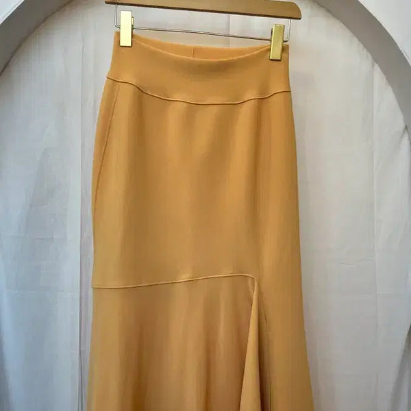 [BUNJANG] J.CHUNG Midi Skirt Yellow / 제이청 스커트