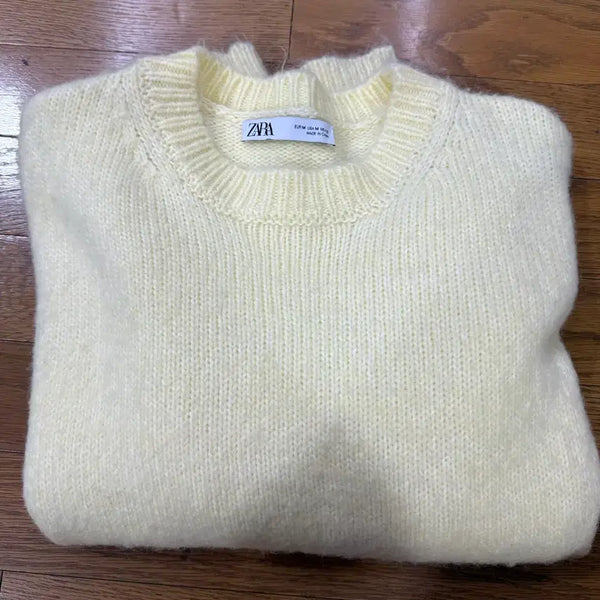 [BUNJANG] ZARA Yellow Knit Medium / 자라 니트 옐로우 미듐