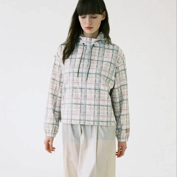 [BUNJANG] Marithe Francois Girbaud Check Pattern Pullover Shirt Women's M / [여자M]마리떼 프랑소와저버 체크패턴 풀오바 셔츠