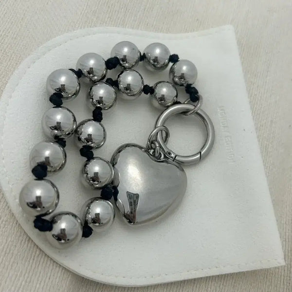 [BUNJANG] Monday Edition Heart Charm Keychain / 먼데이에디션 하트 키링