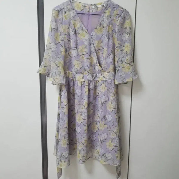 [BUNJANG] Mixxo Flower Pattern Midi Dress / 미쏘 플라워 패턴 원피스