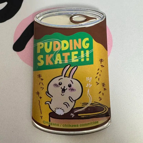 [BUNJANG] Chiikawa Usagi Pudding Can Badge / 우사기 통조림 푸딩 캔뱃지
