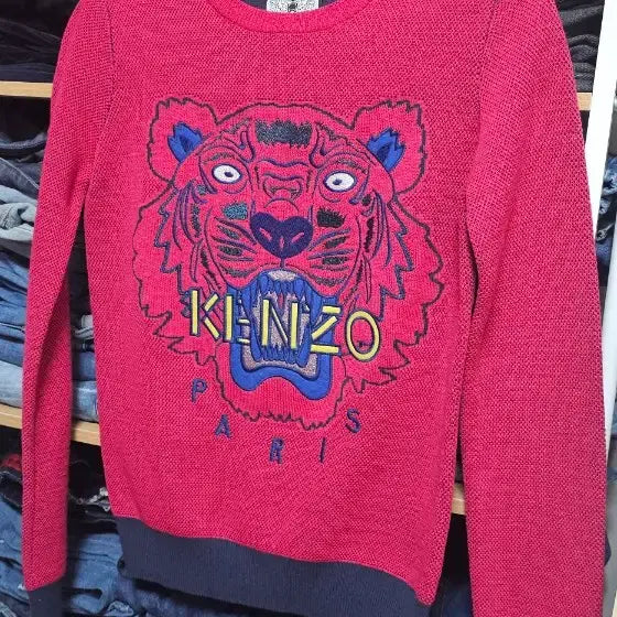 [BUNJANG] Kenzo Tiger Pink Knit / 겐죠 타이거 핑크 니트