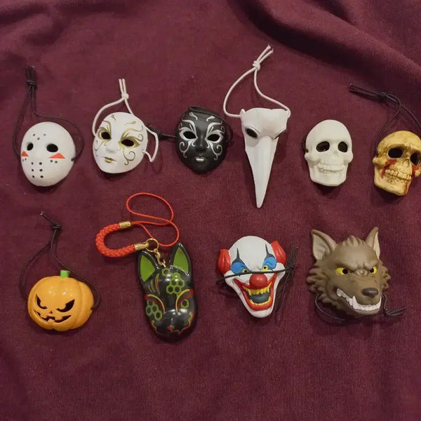 [BUNJANG] Halloween Opera Mask Charm Set / 할로윈 오페라 등 가면 키링 세트