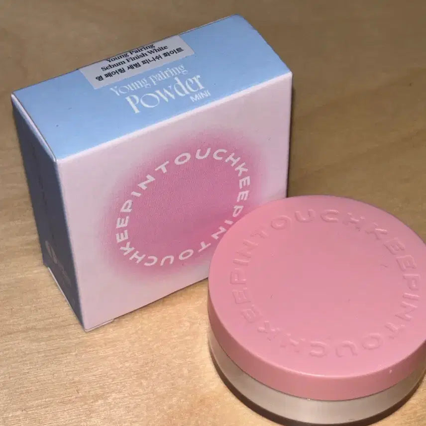 [BUNJANG] Keepintouch Young Pairing Powder Mini White / 새상품 키핀터치 영 페어링 파우더 미니 화이트