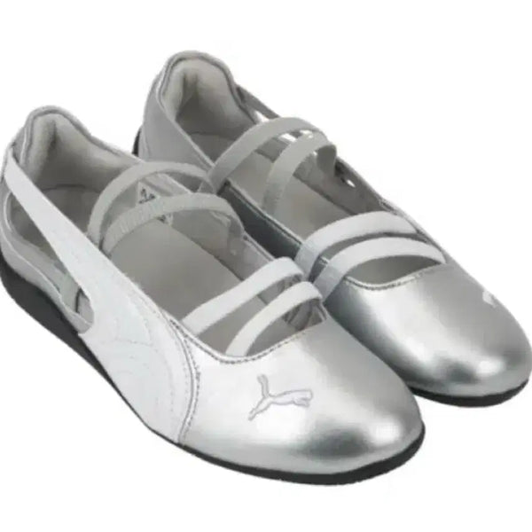 [BUNJANG] Puma Speedcat Ballet Flat Silver 235mm / 퓨마 스피드캣 발레 플랫 실버 박스 포함 235mm