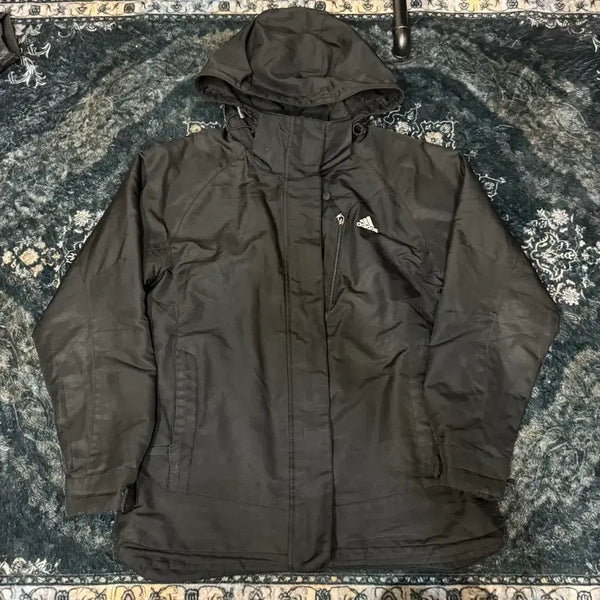 [BUNJANG] Adidas Black Windbreaker Jumper / 아디다스 바람막이 점퍼