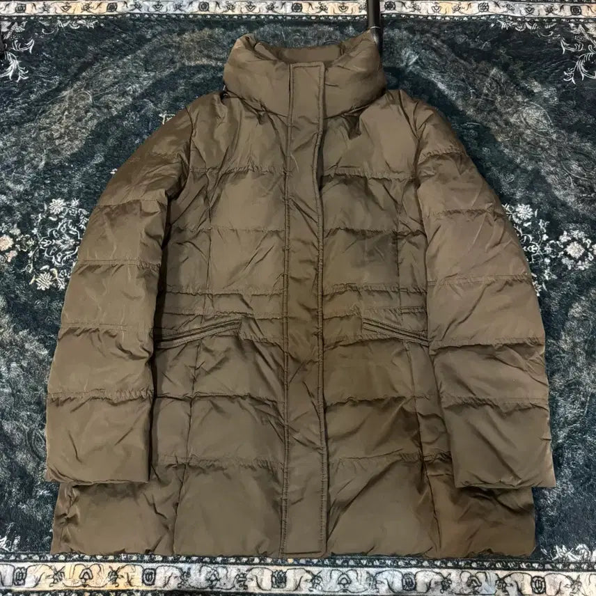 [BUNJANG] Crocodile Brown Padded Jacket / 크로커다일 패딩 자켓