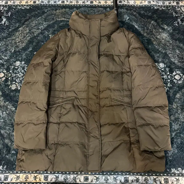 [BUNJANG] Crocodile Brown Padded Jacket / 크로커다일 패딩 자켓