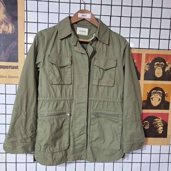 [BUNJANG] Clobis Khaki Field Jacket / 클로비스 야상 점퍼 카키1011