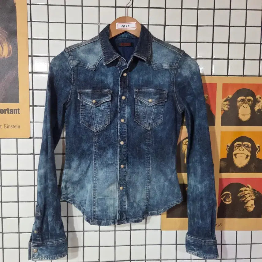[BUNJANG] Buckaroo "Jam Button" Denim Shirt / 버카루 잼버튼 청셔츠 데님셔츠1011