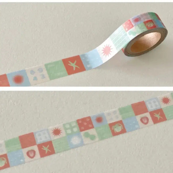 [BUNJANG] Harimood Spring Pattern Masking Tape / 하리무드 spring pattern 마스킹테이프 다꾸