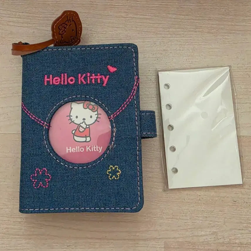 [BUNJANG] Hello Kitty Denim Diary Cover and Inserts Set / 헬로키티 데님 다이어리 커버 와 속지 M5 새상품