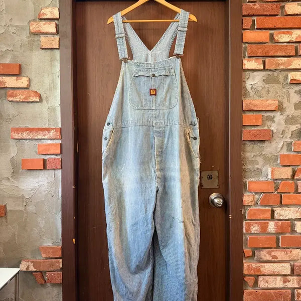 [BUNJANG] 90s Big Ben Hickory Stripe Overalls / 90sUSA)빅벤 히코리 스트라이프 오버롤
