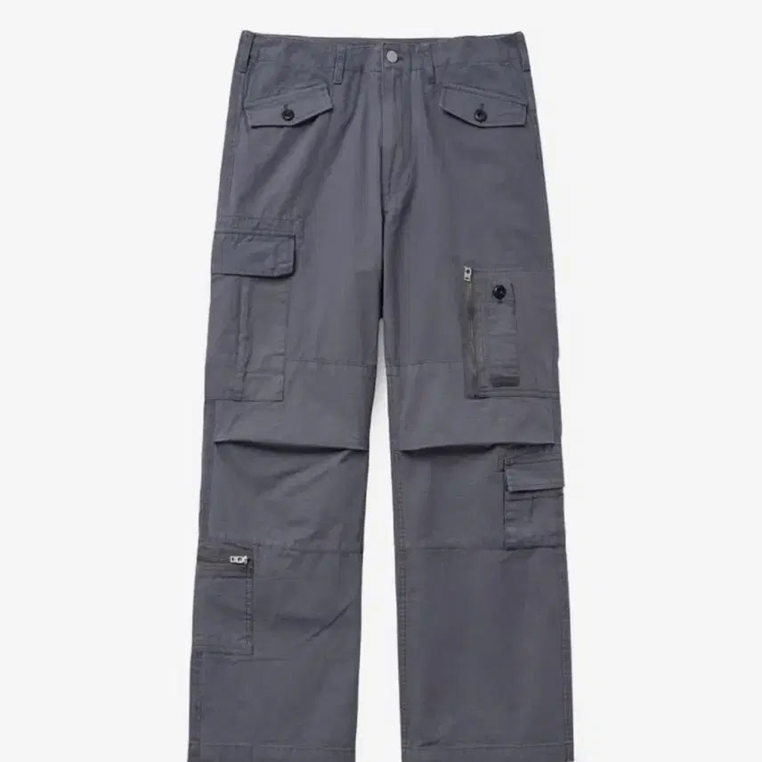 [BUNJANG] Hatching Room Multi Cargo Pants Blue Grey / 해칭룸 multi cargo pants blue grey