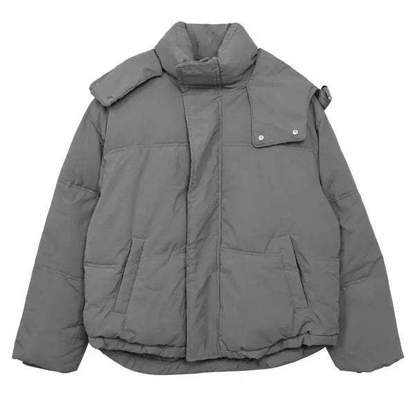 [BUNJANG] Women's Grey Short Puffer Jacket / 새상품급) 여L 그레이 숏패딩 점퍼
