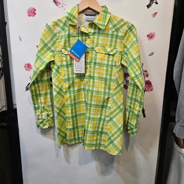 [BUNJANG] Columbia Check Pattern Shirt S New / 컬럼비아 체크 남방 셔츠 S 새상품
