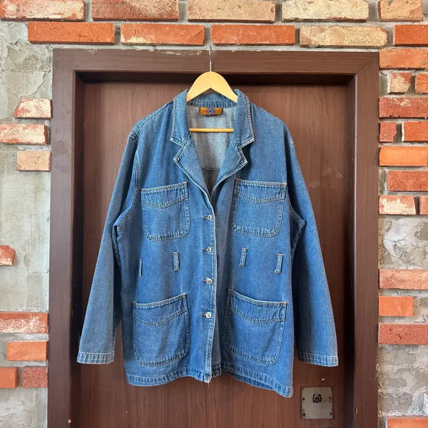 [BUNJANG] Baccini Denim Jacket XL / 바치니 데님 자켓 XL