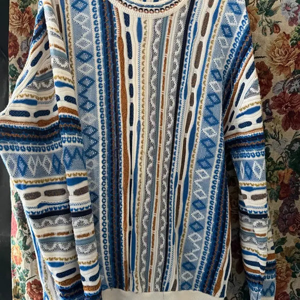 [BUNJANG] Vintage Pattern Knit Sweater / 빈티지 니트