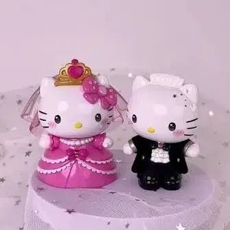 [BUNJANG] Hello Kitty Wedding Figurine Set Top Toy / 미개봉 헬로키티 웨딩 피규어 세트 키티 탑토이