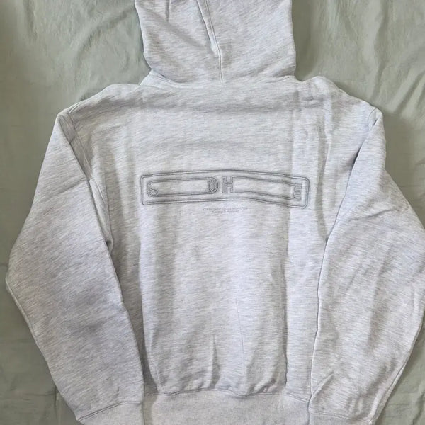 [BUNJANG] Solid Homme Gradient Back Logo Hoodie Grey 46 / 솔리드옴므 그라데이션 백로고 후드 그레이 46