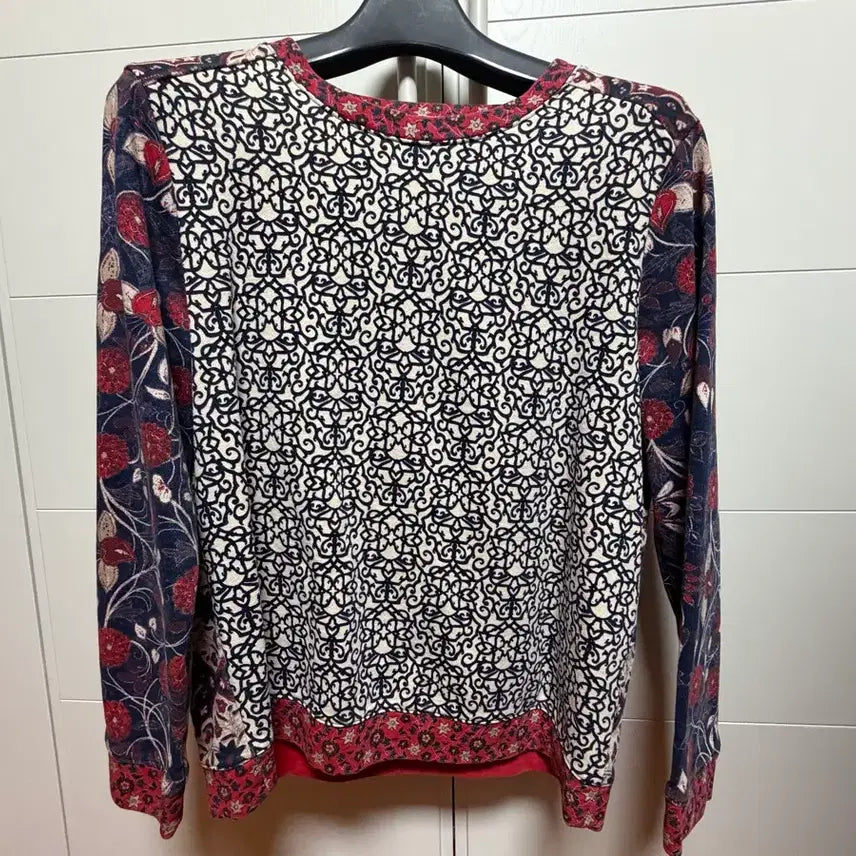 [BUNJANG] Tory Burch Patterned Long Sleeve Sweatshirt / 토리버치 패턴 긴팔 맨투맨