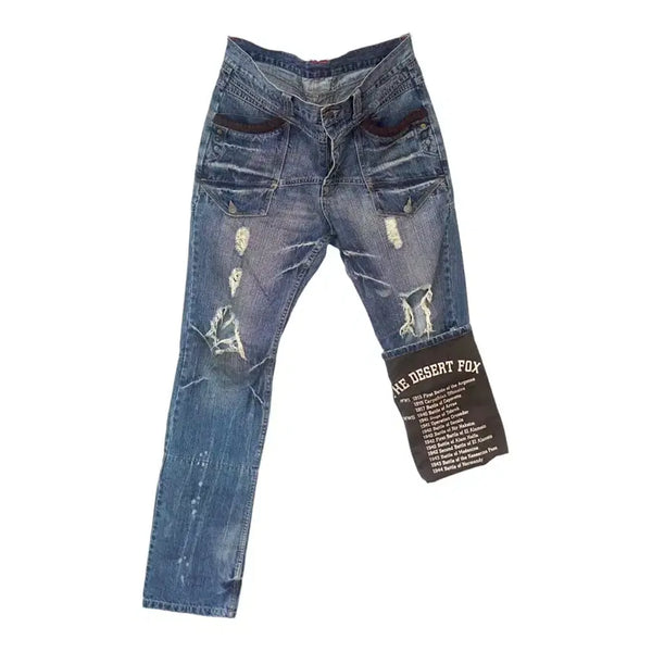 [BUNJANG] PPFM Lettering Jeans / ppfm 레터링 진