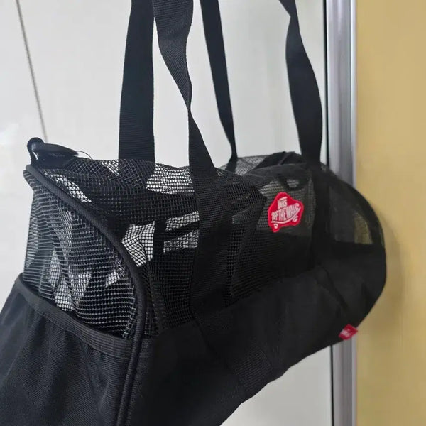 [BUNJANG] Hollys Vans Collaboration Mesh Boston Bag / 할리스 반스 콜라보 메쉬 보스턴백
