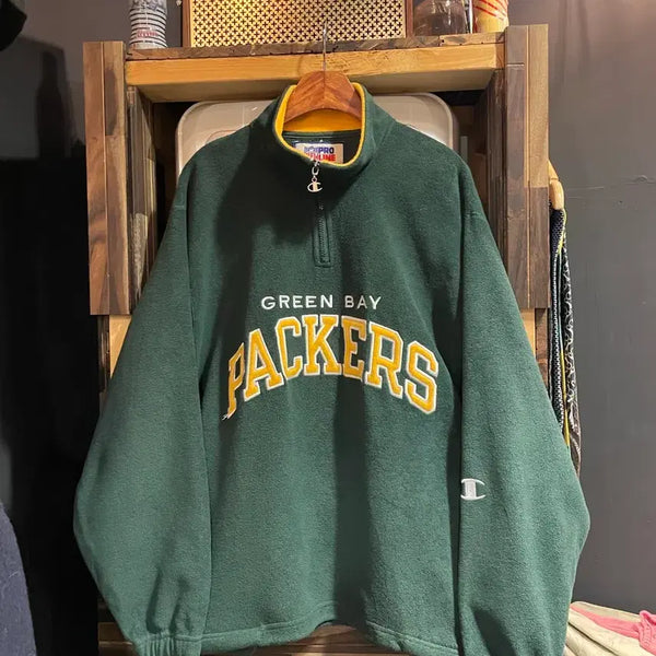 [BUNJANG] Champion Fleece Half-Zip Pullover / 챔피온 후리스 반집업