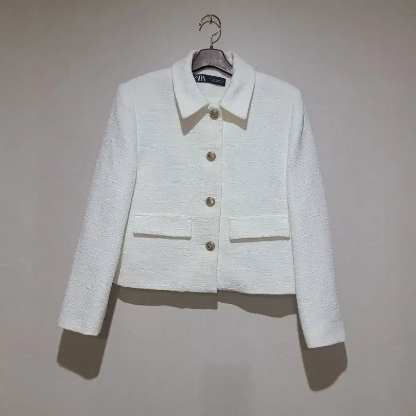 [BUNJANG] ZARA White Tweed Jacket / ZARA 트위드 자켓 화이트
