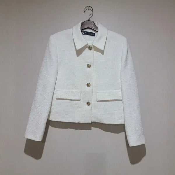 [BUNJANG] ZARA White Tweed Jacket / ZARA 트위드 자켓 화이트