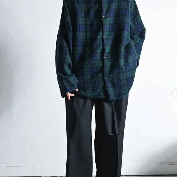 [BUNJANG] Babble Object Wool Check Shirt / [2] 바벨오브젝트 울체크 셔츠
