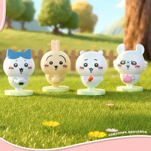 [BUNJANG] Chiikawa Usagi "Melon Pan" Gacha Figure / 먼작귀 치이카와 신상 런치타임 시리즈- 꼬리누르면 손이 먹는것처럼 움직이는 가챠 우사기 메론빵