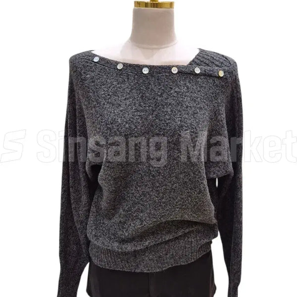 [BUNJANG] Bocasi Knit One-Shoulder Sweater / [빠른발송] 제아보카시니트 보카시 원숄더 가을 겨울 니트